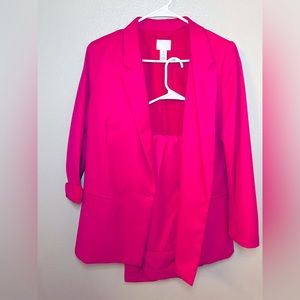 Pink pant and blazer set